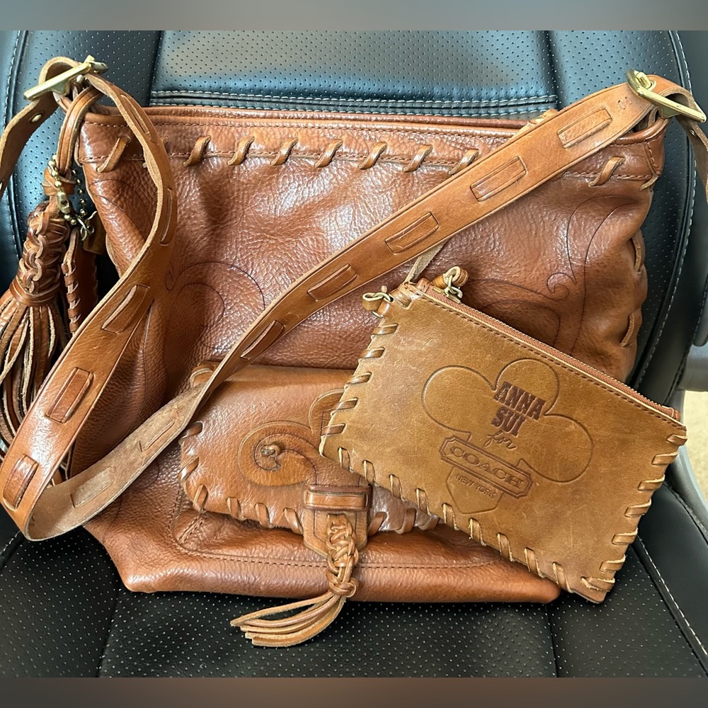 Coach x Anna Sui Limited Edition XL Fleur De Lis Duffle Sac 90s inspired Brown